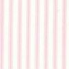 Ticking Stripe Cotton Fabric Print | Pink