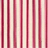 Ticking Stripe Cotton Fabric Print | Red