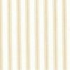 Ticking Stripe Cotton Fabric Print | Tan