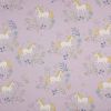 Jersey Cotton Fabric | Delicate Unicorn Lilac