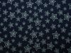 Denim Fabric Print | Concentric Stars Dark Blue
