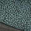 Luxury Sweatshirt Fabric | Leopard Print Green