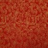 Cotton Fabric Metallic Print | Holly Red
