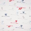 French Terry Fabric | Birds White