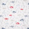 French Terry Fabric | Fish White