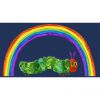The Very Hungry Caterpillar Fabric | Rainbow Panel Blue