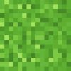 Licensed Cotton Fabric | Minecraft Pixels Green