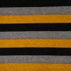 Chenille Knit Fabric | Stripe Multi Ochre