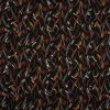 Viscose Twill Print Fabric | Abstract Autumn - Black