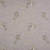 Embroidered Jersey Fabric | Palm Tree Grey