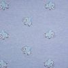 Embroidered Jersey Fabric | Elephant Blue