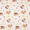 Jersey Cotton Fabric | Forest Animals White