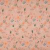 Jersey Cotton Rich Fabric | Leaves Dusty Pink