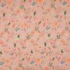 Jersey Cotton Rich Fabric | Leaves Dusty Pink