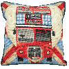 Anchor Tapestry Kit | Cushion - Red Bus & Union Jack