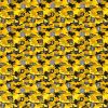 Cotton Print Fabric | Camouflage Badges Yellow
