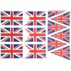 Union Jack Fabric - Pure Cotton, UK Printing | Bunting Panel - Classic, Swallow Tail & Tab
