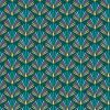 Stitch It, Festive Peacock Fabric | Fan Tail Green
