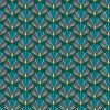 Stitch It, Festive Peacock Fabric | Fan Tail Green