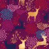 Stitch It, Colourful Times Christmas | Reindeer Forest Wine Red