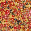 Metallic Robert Kaufman Fabric | Gustav Klimt - Jewel Red
