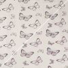 Light Reactive Jersey Fabric | Butterflies White