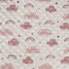 Premium Dimple Fleece Print | Sun & Rain Pink