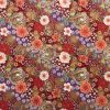 Japanese Uraka Fabric | Floral Red