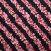 Japanese Ehine Fabric | Floral Garland Black