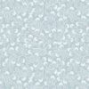 Secret Winter Garden Fabric | Snowberries Ice Blue With Pearl