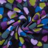 Luxury Sweatshirt Fabric | Multi Hearts