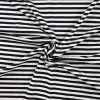 Viscose Jersey Fabric | Classic Stripe Navy - 5mm