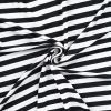 Viscose Jersey Fabric | Classic Stripe Black - 10mm