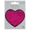 Motif - Pink Heart Flip Sequin