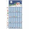 Christmas Eve Fabric | Advent Panel Blue