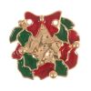 Deluxe Enamel Button | Wreath