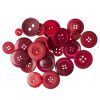 Craft & General Purpose Buttons | Assorted Red, 50g