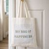 Canvas Tote Bag | My Bag Of Happiness