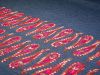 Embroidered Denim Fabric Border | Paisley Pendulum Hot