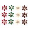 Felt Shapes | Snowflake Stickers, 12pcs