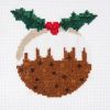 Fun Counted Cross Stitch Kit | Christmas Pudding