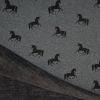 Luxury Sweatshirt Fabric | Unicorn Dark Grey