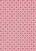 Hygge Christmas Fabric | Heart Snowflake Red