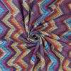 Soft Shell Fleece Fabric | Funky Stripe