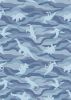 Kimmeridge Bay Fabric | Dino Rock Layers Blue
