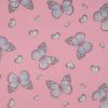 Light Reactive Jersey Fabric | Glitter Butterfly Pink
