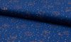 Metallic Print Cotton Fabric | In The Stars Navy