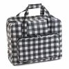 Sewing Machine Bag: PVC: Monochrome Gingham