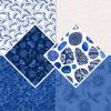 Lewis & Irene Porcelain & Seaglass Fabric | Fat Quarter Pack 1