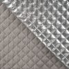 Quilted Coating Fabric Creased | Crosshatch Silver